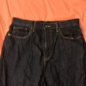 Uniqlo High Waisted Indigo Denim Jeans